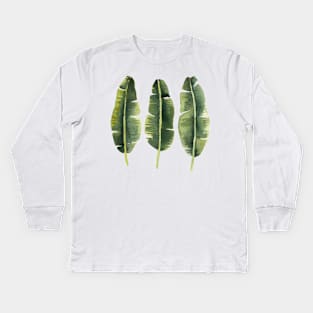 Banana leaves Kids Long Sleeve T-Shirt